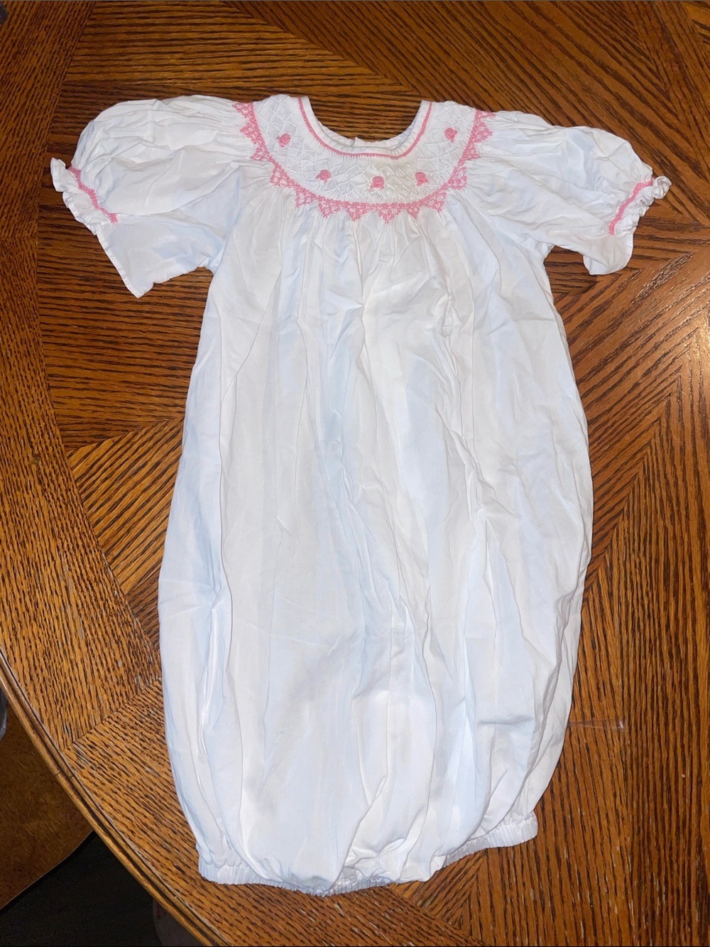 Smocked gown, 9 months
